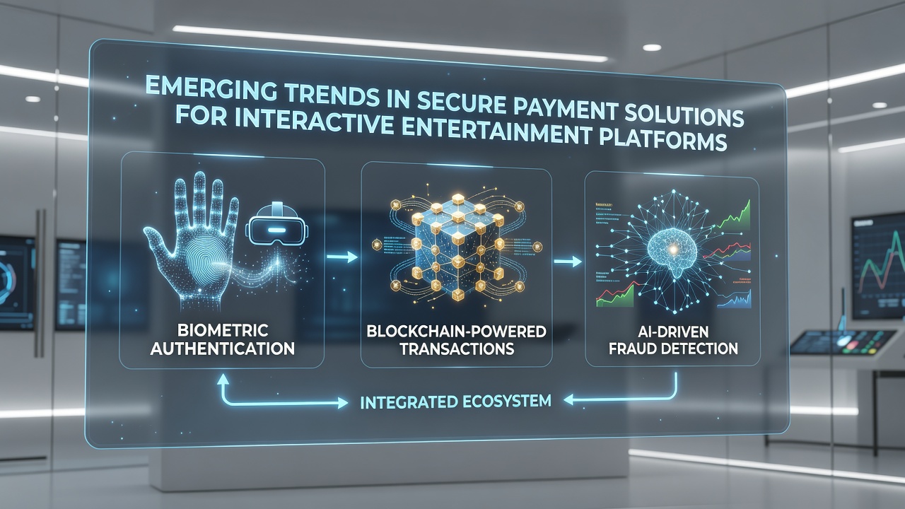 AI-driven fraud detection dashboard monitoring payment flows in an interactive entertainment environment