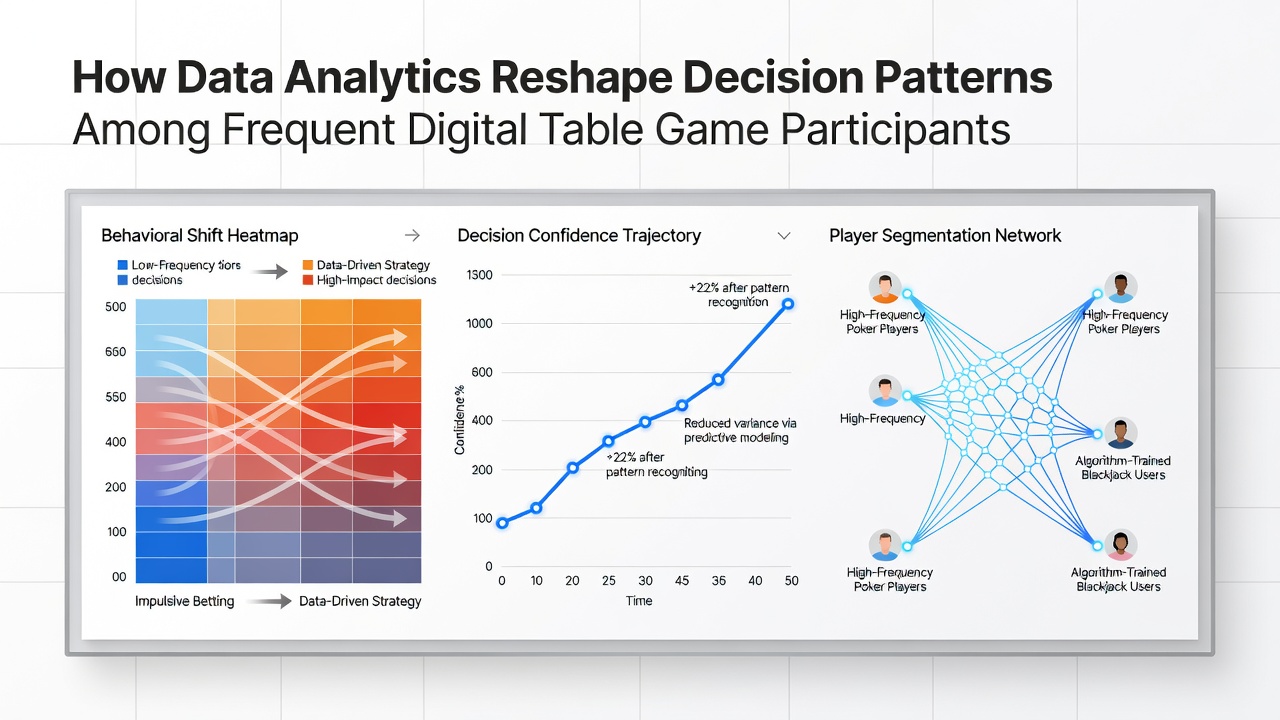 Analytics dashboard interface used by table game participants